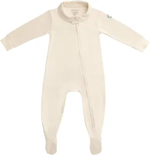 Footed Pajamas, 100% Organic Cotton Baby Clothes, Pocket for Security Tracker, Infant Toddler Boy Girl Sleeper