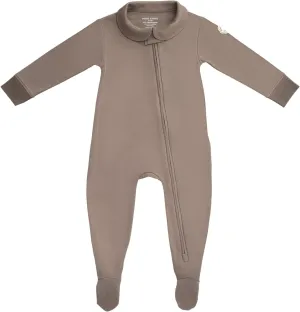 Footed Pajamas, 100% Organic Cotton Baby Clothes, Pocket for Security Tracker, Infant Toddler Boy Girl Sleeper