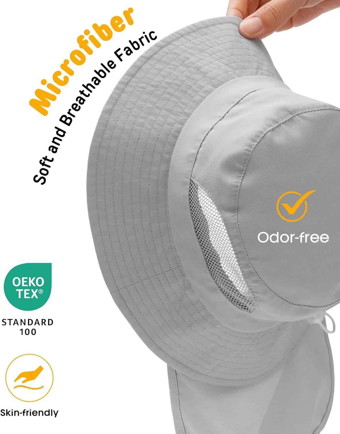 FURTALK Baby Toddler Sun Hat Bucket Hat with Neck Flap Wide Brim Hats Beach Vacation Essentials