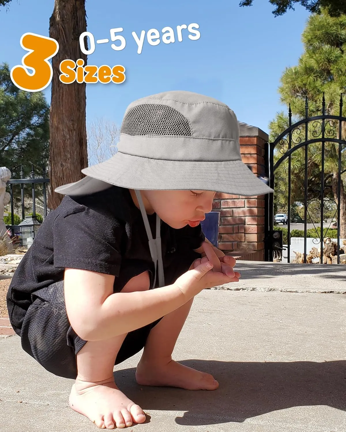 FURTALK Baby Toddler Sun Hat Bucket Hat with Neck Flap Wide Brim Hats Beach Vacation Essentials