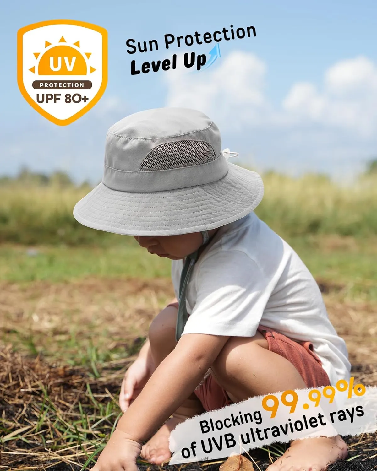FURTALK Baby Toddler Sun Hat Bucket Hat with Neck Flap Wide Brim Hats Beach Vacation Essentials