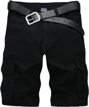 Gym Shorts for Men Summer Pants Flat Front Drawstring Elastic Waist Trousers Cotton Beach Lightweight Lounge Shorts