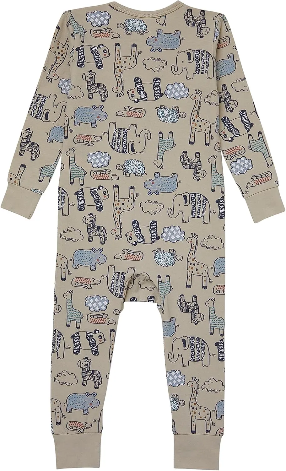 Hanes Baby Pure Comfort Organic Playsuit, Sleep & Play Infant Long Sleeve Footless Cotton Pajamas, Boy & Girl