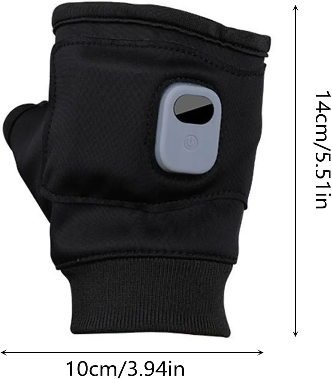 Heated Fingerless Gloves for Men Women, Heated Gloves for Women Rechargeable, Hand Warmers Thermal Gloves with 3 Heat Settings, Sutible for Work Cycling Skiing Outdoor