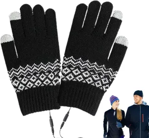 Heated Work Gloves - USB-Powered Gloves, USB Heated Mittens | USB Heated Liner Gloves with Efficient Heating, Winter Heated
