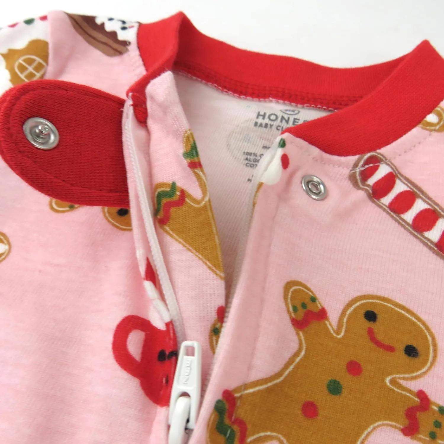 HonestBaby Baby 100% Organic Cotton Holiday Sleep & Play Footed One-Piece Pajama