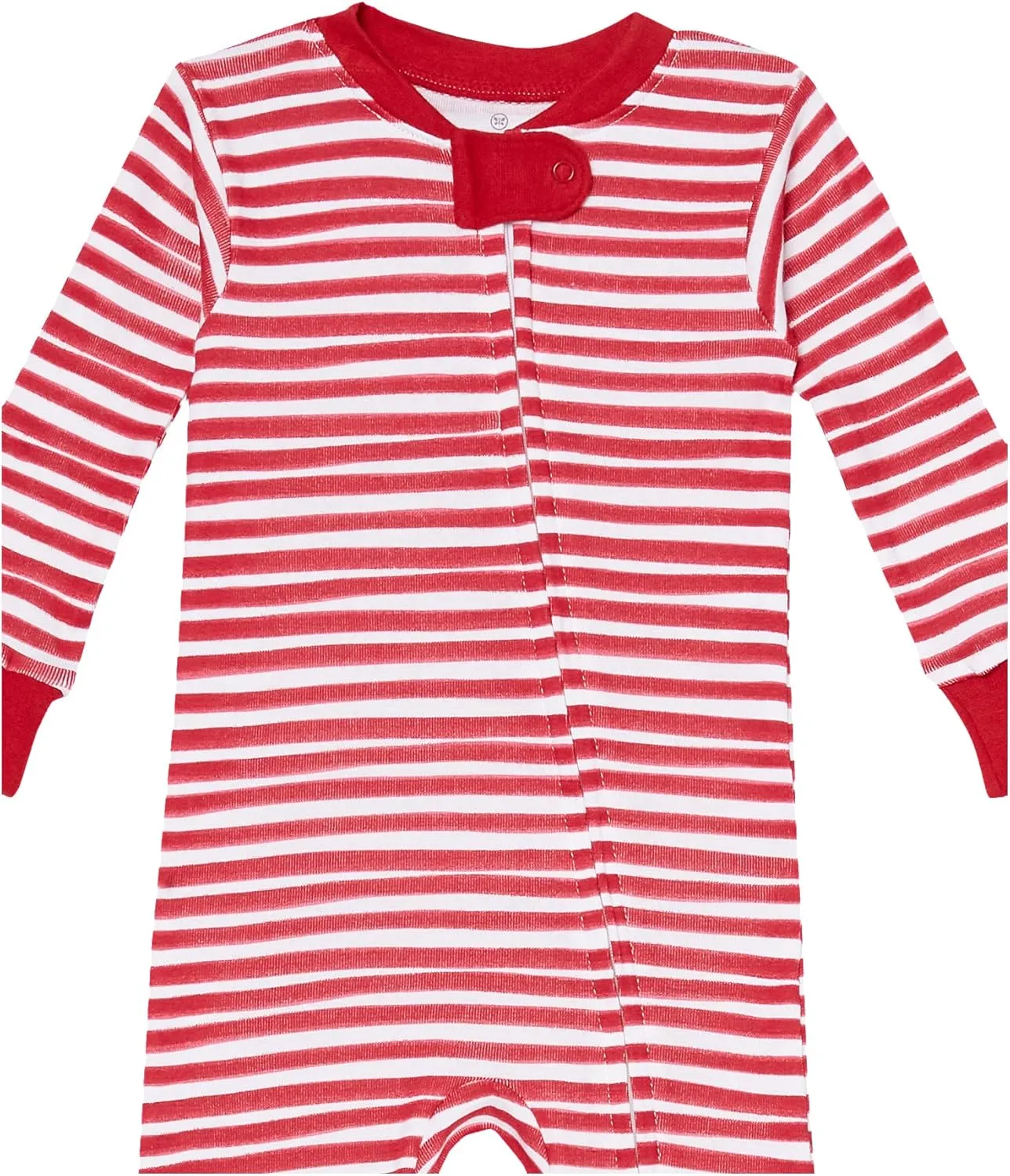 HonestBaby Baby Celebration Non-Slip Footed Pajamas One-Piece Sleeper Zip-Front Pjs 100% Organic Cotton