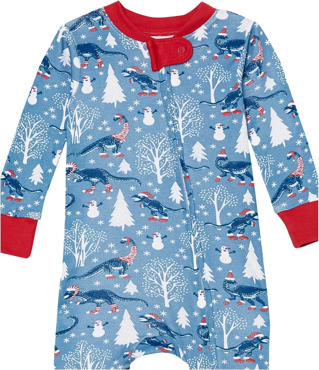HonestBaby Baby Celebration Non-Slip Footed Pajamas One-Piece Sleeper Zip-Front Pjs 100% Organic Cotton