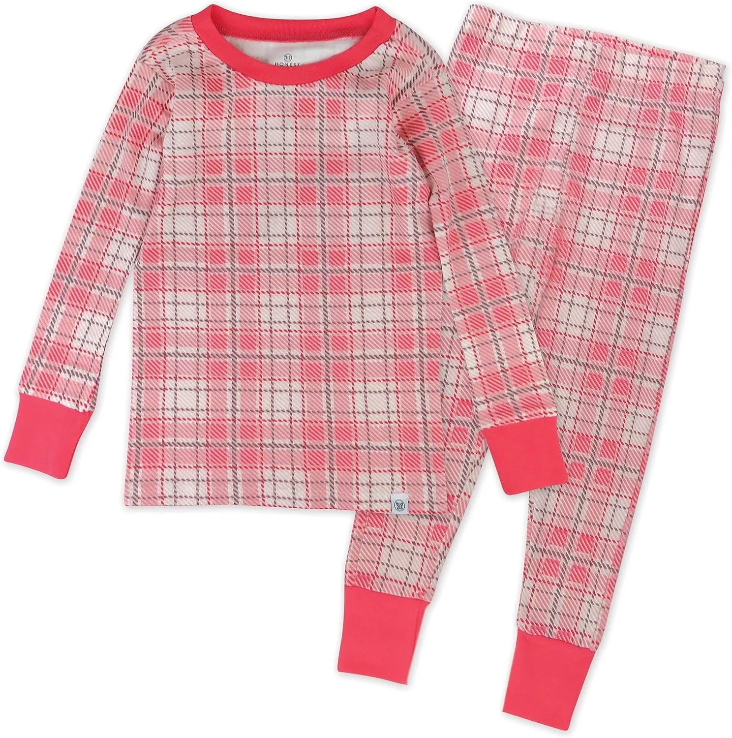 HonestBaby Baby, Toddler and Kids' 100% Organic Cotton Classics 2-Piece Pajamas