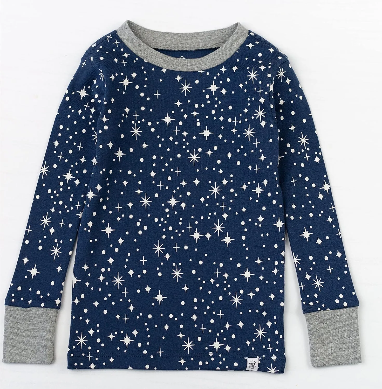HonestBaby Baby, Toddler and Kids' 100% Organic Cotton Classics 2-Piece Pajamas