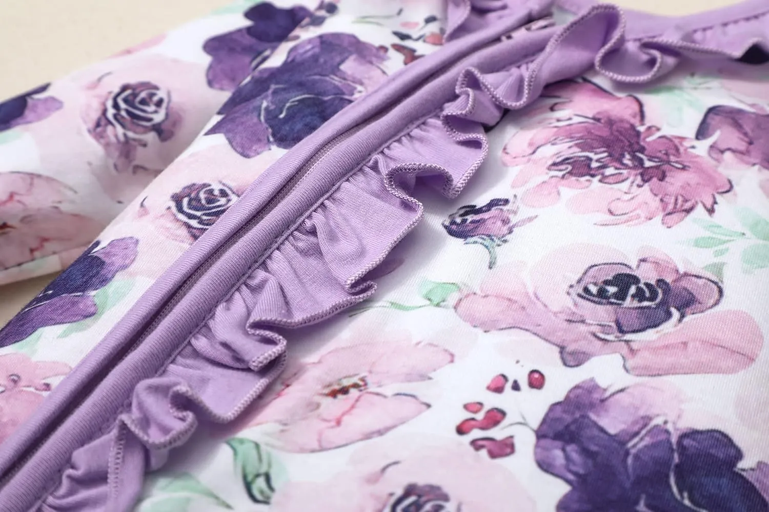 Infant Newborn Baby Girl Clothes Onesies for Baby Girl Long Sleeve Ruffle Baby Clothes with Headband