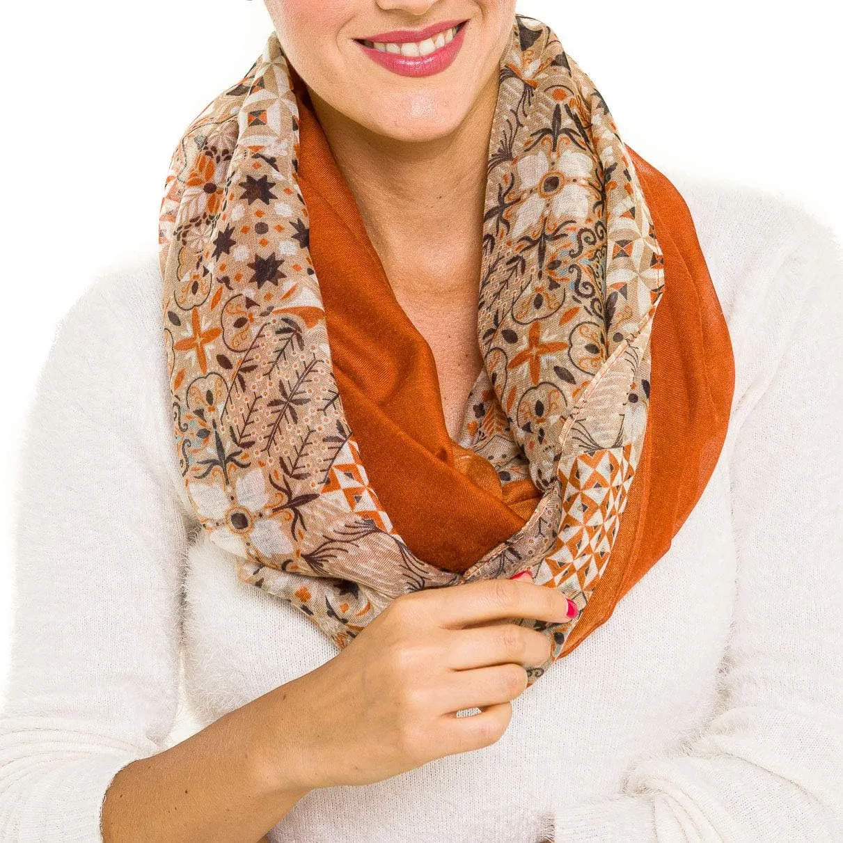 Infinity Scarf for Women Lightweight Fashion Scarves for Fall Winter