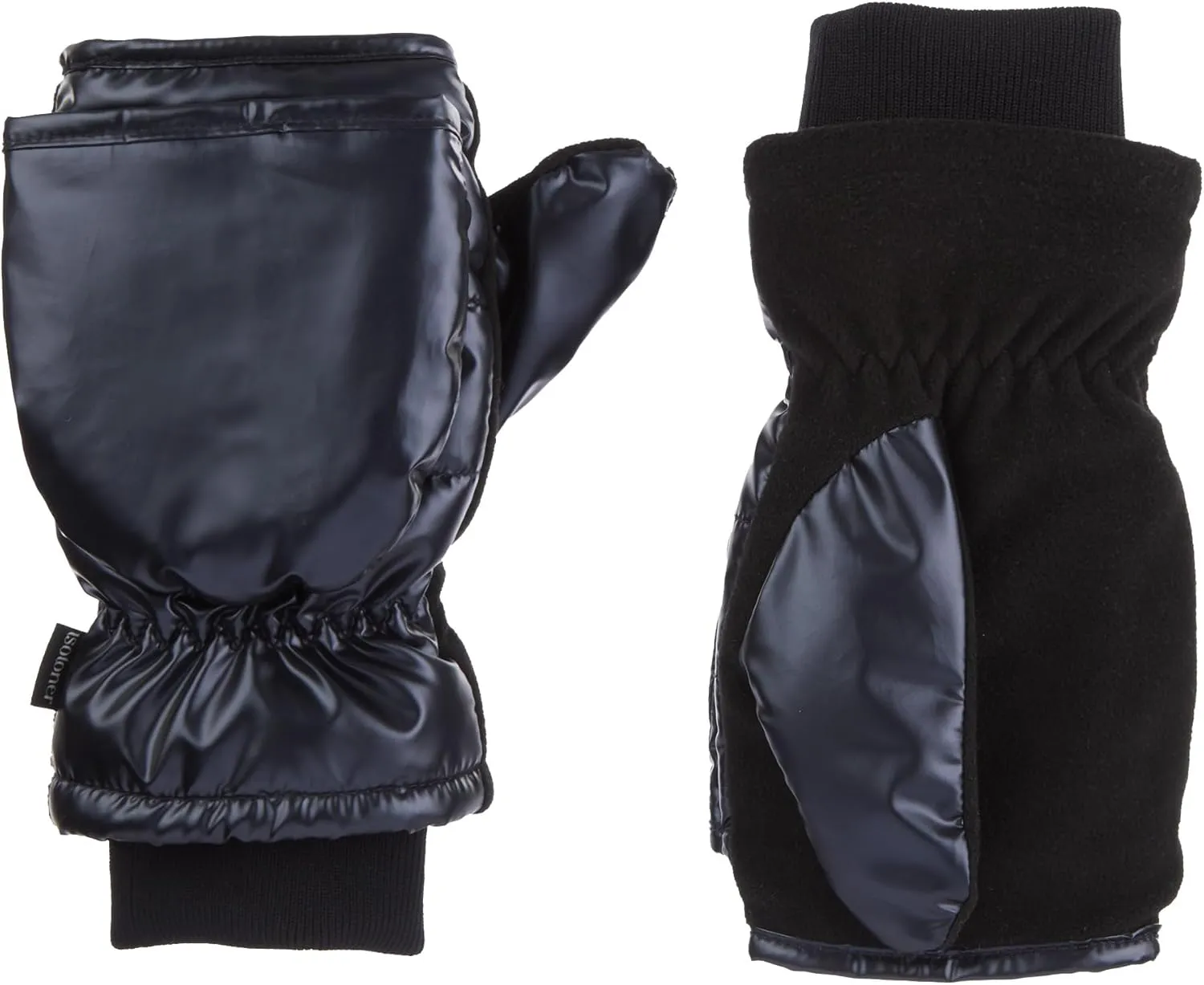 isotoner womens Iridescent Sleekheat Glove Or Flip Top Mitten