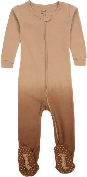 Leveret Kids & Toddler Footed Pajamas Boys Girls 100% Cotton Tie Dye (Size 3 Months-5 Years)