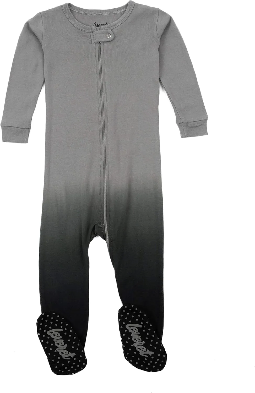 Leveret Kids & Toddler Footed Pajamas Boys Girls 100% Cotton Tie Dye (Size 3 Months-5 Years)