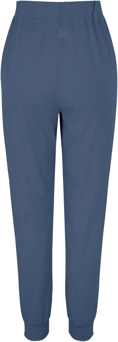 Linen Pants Women Summer Casual Trousers Elastic Waist Pants 2025 Lightweight Joggers with Pockets