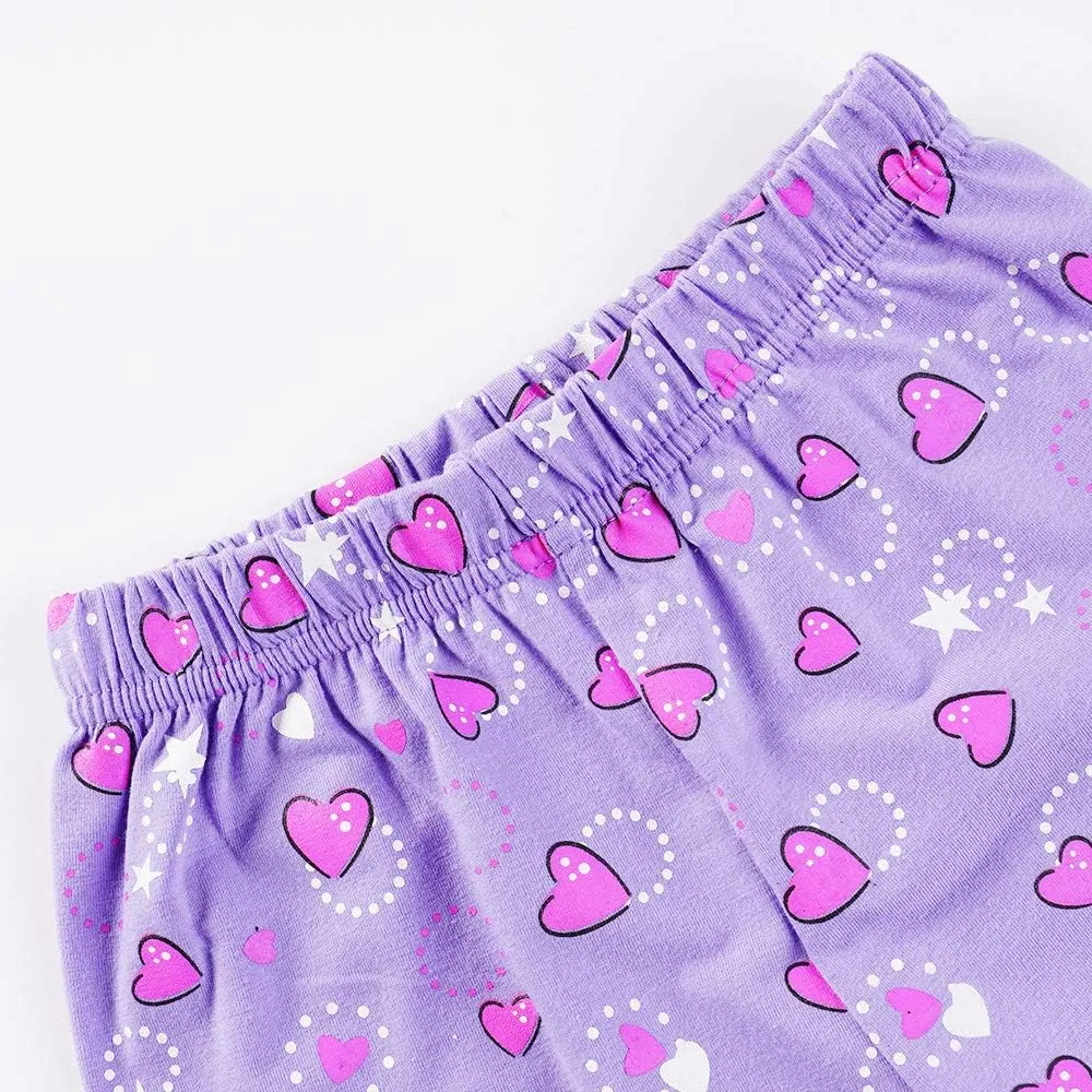 Little Girls Short Pajamas Toddler Summer Short Sets 4 Pieces Pjs Set Kids Unicorn Sleepwear Cotton Jammies Clothes 1-7T