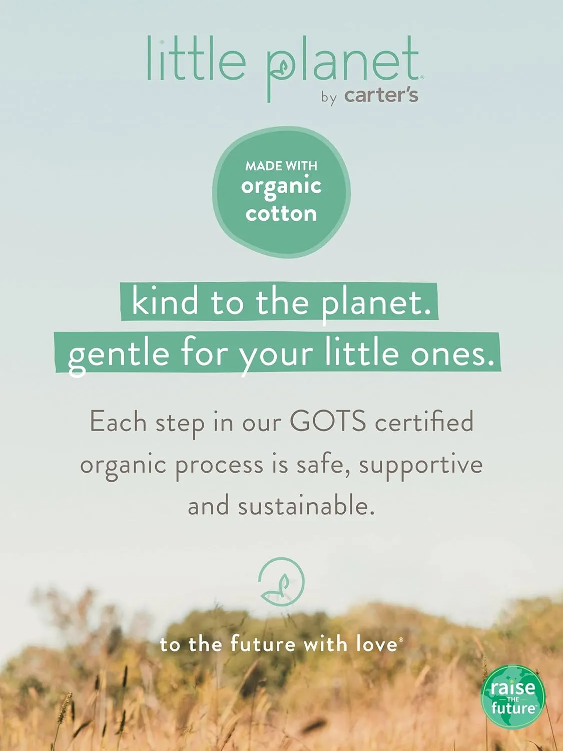 little planet by carter's Baby and Toddler 2-Piece Pajamas Made with Organic Cotton