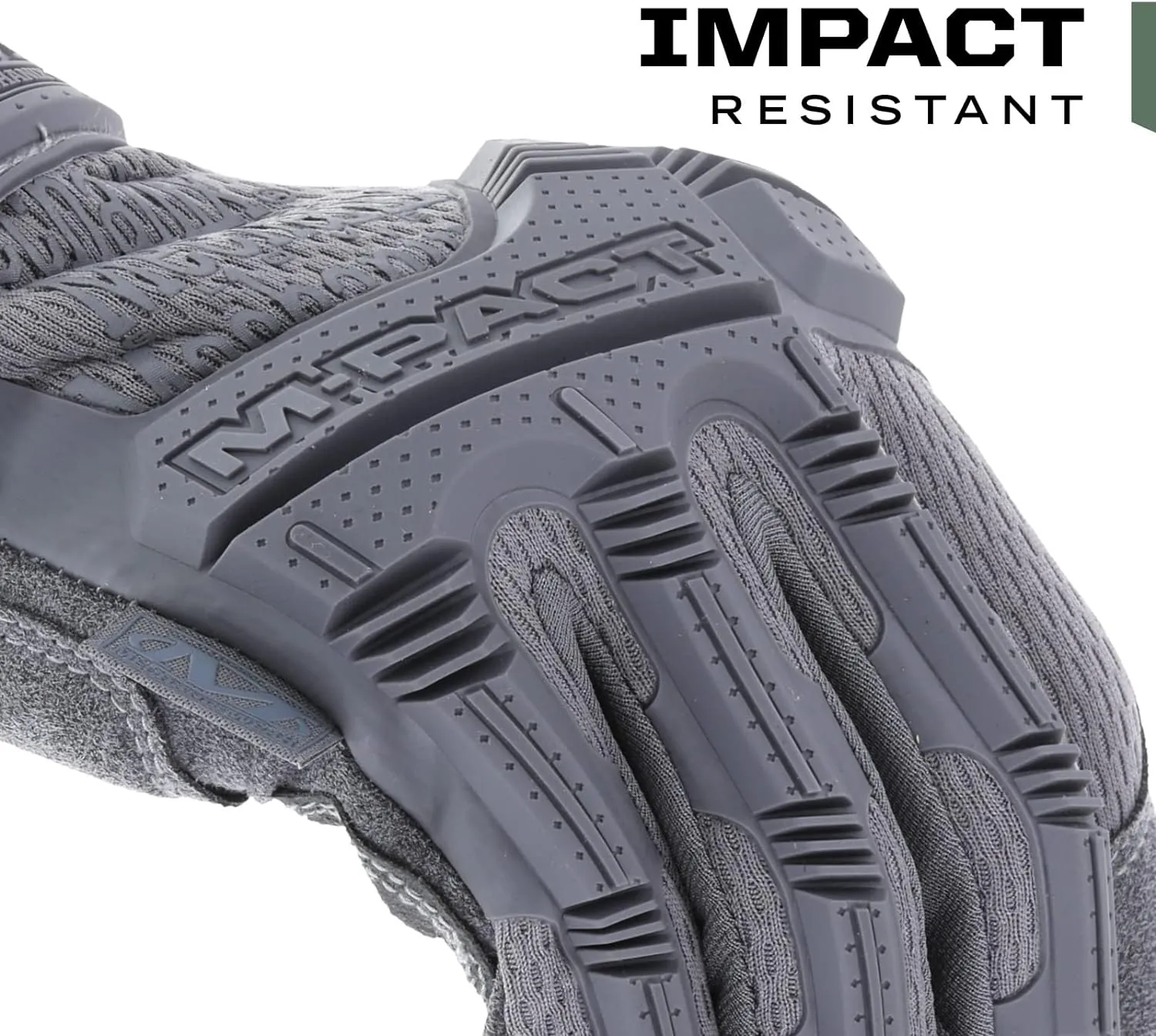 Mechanix Wear: M-Pact Tactical Gloves with Secure Fit, Touchscreen Capable Safety Gloves for Men, Work Gloves with Impact Protection and Vibration Absorption (Grey, Large)