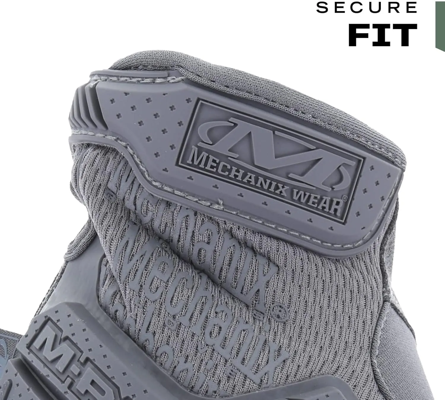 Mechanix Wear: M-Pact Tactical Gloves with Secure Fit, Touchscreen Capable Safety Gloves for Men, Work Gloves with Impact Protection and Vibration Absorption (Grey, Large)