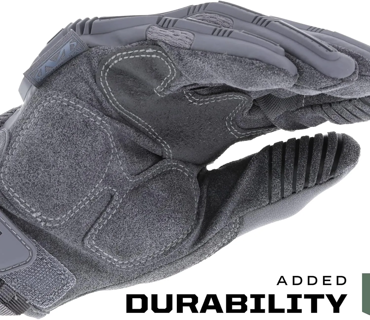 Mechanix Wear: M-Pact Tactical Gloves with Secure Fit, Touchscreen Capable Safety Gloves for Men, Work Gloves with Impact Protection and Vibration Absorption (Grey, Large)