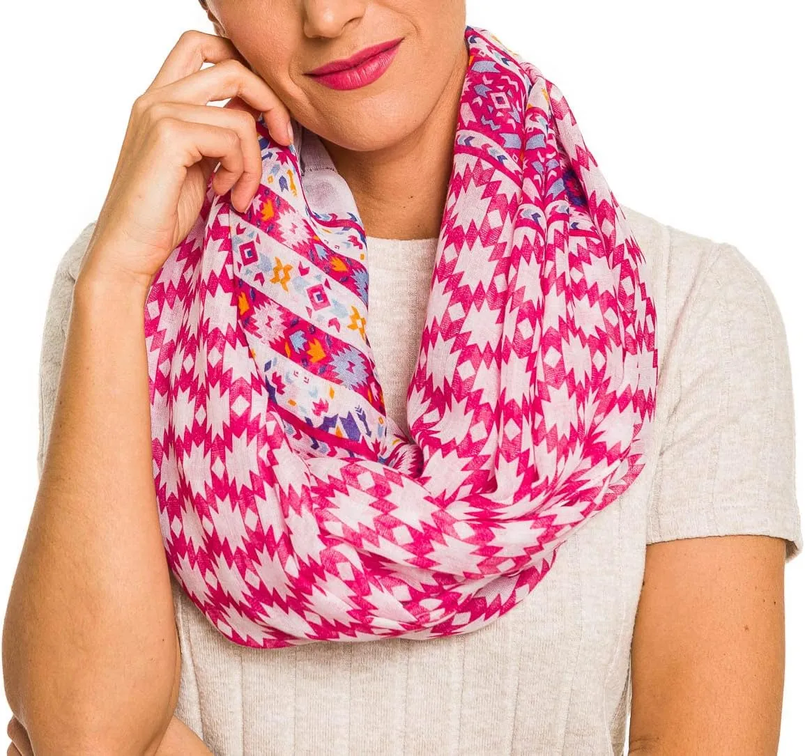 MELIFLUOS DESIGNED IN SPAIN Infinity Scarf for Women Lightweight Fashion Scarves for Fall Winter
