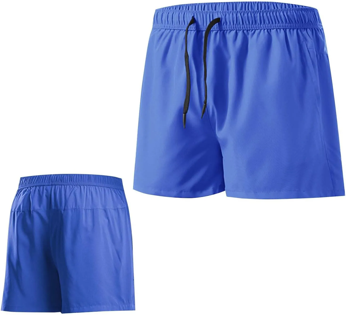 Men Running Training Shorts Casual Workout Athletic Gym Short Pants Quick Dry Breathable Lightweight Trunks