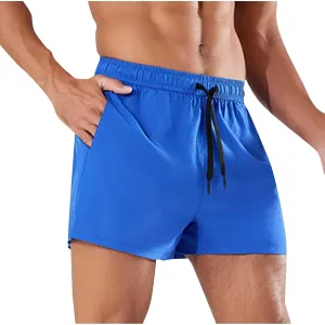 Men Running Training Shorts Casual Workout Athletic Gym Short Pants Quick Dry Breathable Lightweight Trunks