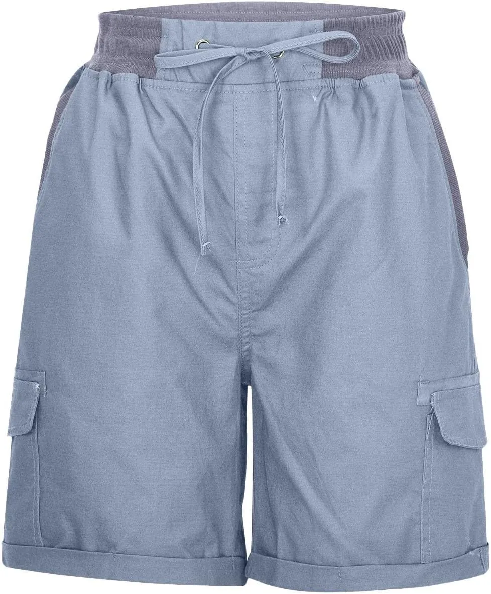 Men Wide Leg Shorts Quick Dry Summer Beach Trunks Elastic Waist Breathable Short Pants Lightweight Hiking Outfits