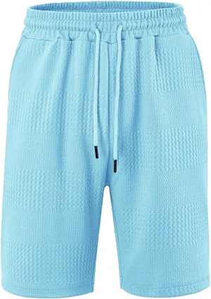 Men's Athletic Gym Shorts Quick Dry Casual Running Workout Short Pants with Pockets Summer Vacation Beach Shorts