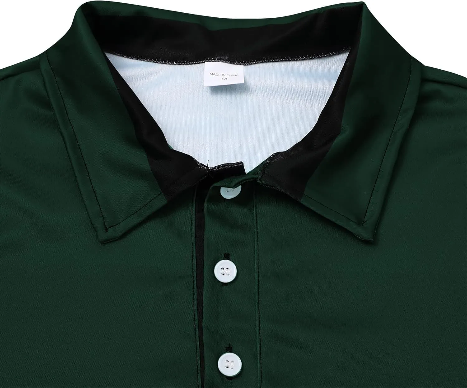 Mens Clothes Turtleneck Plush Sweater Men's Button Pullover Plush Sweater with Pocket Quick Dry Polyester Tshirts
