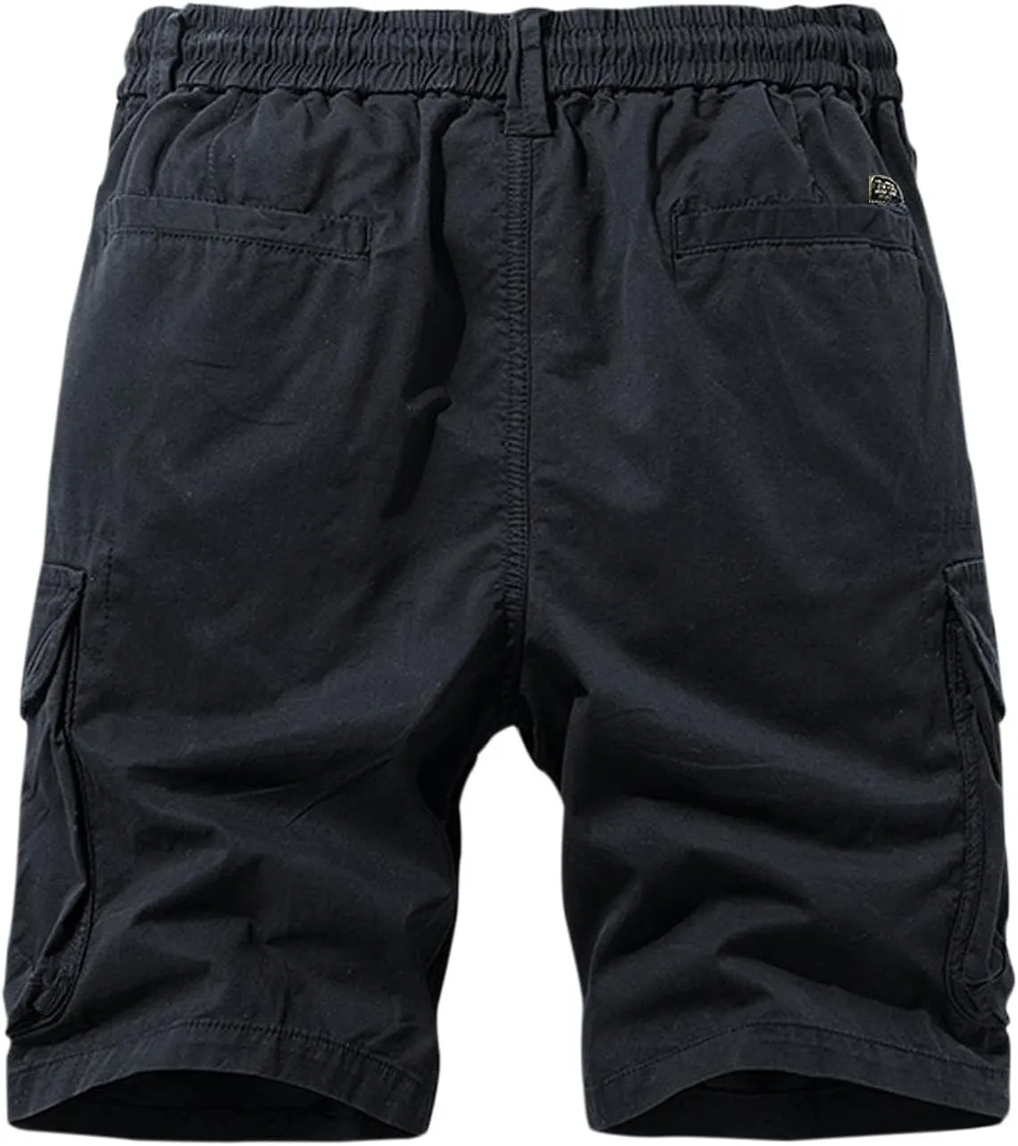Men's Pants Cotton Beach Pants Drawstring Elastic Waist Shorts with Pockets Casual Baggy Classic Fit Lounge Shorts