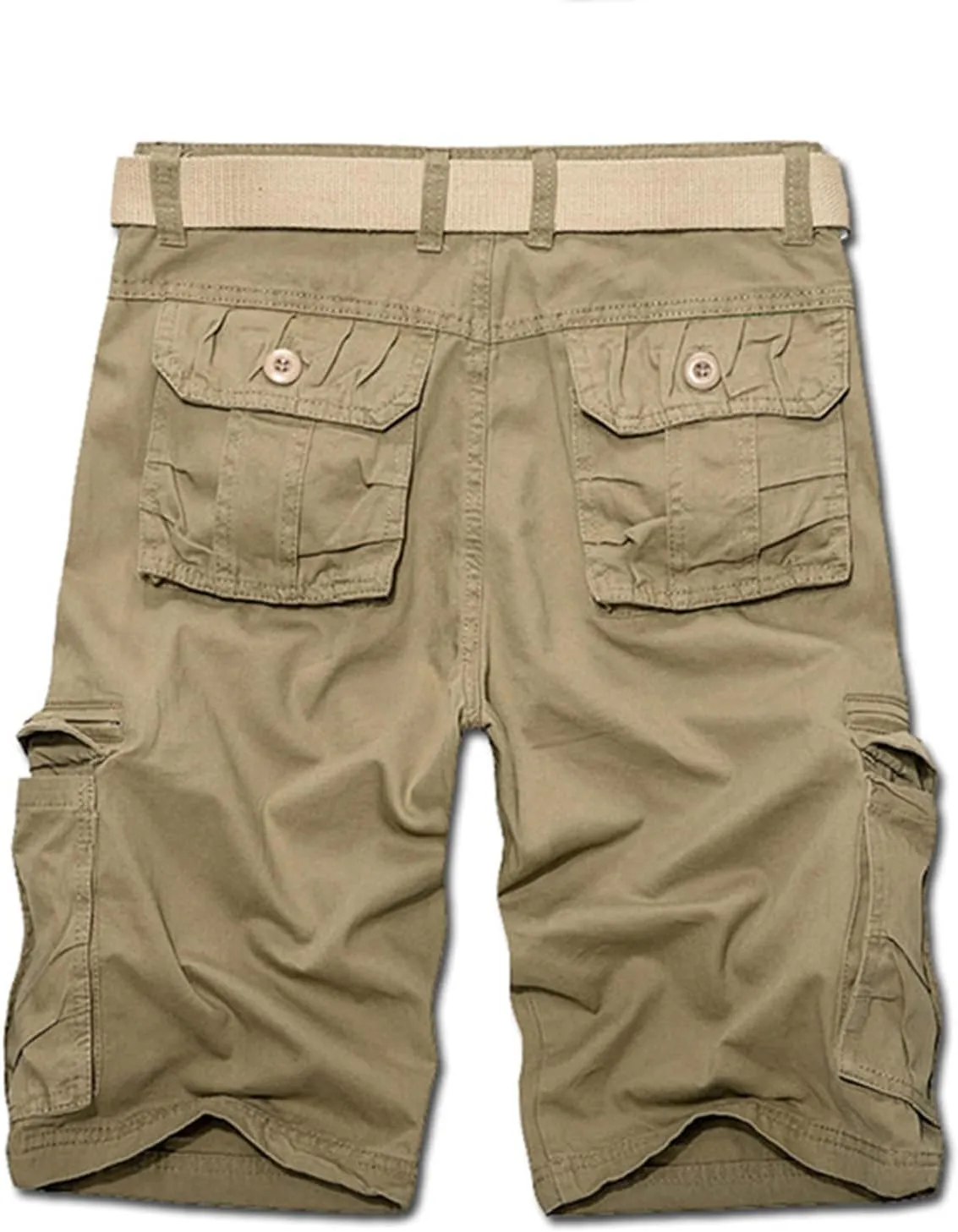 Men's Pants Cotton Beach Pants Drawstring Elastic Waist Shorts with Pockets Casual Baggy Classic Fit Lounge Shorts