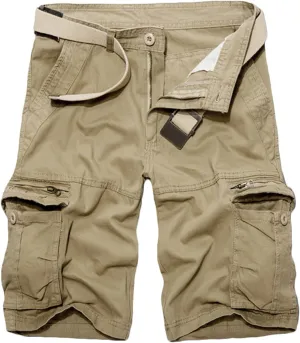 Men's Pants Cotton Beach Pants Drawstring Elastic Waist Shorts with Pockets Casual Baggy Classic Fit Lounge Shorts