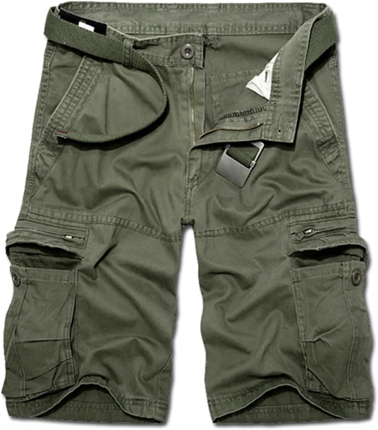 Men's Pants Cotton Beach Pants Drawstring Elastic Waist Shorts with Pockets Casual Baggy Classic Fit Lounge Shorts
