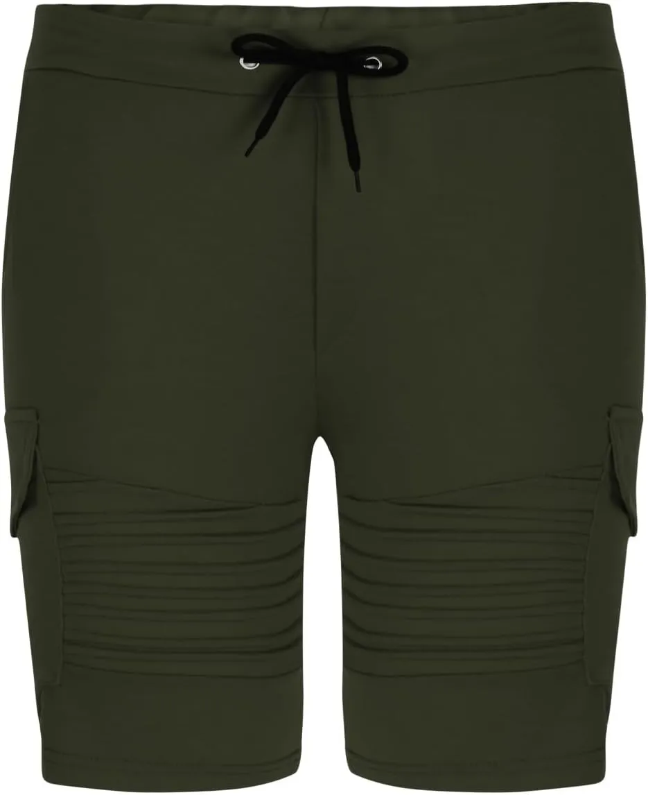 Men's Shorts Casual Cotton Beach Pants 2025 Lightweight Athletic Flat Front Elastic Waist SweatShorts with Pockets