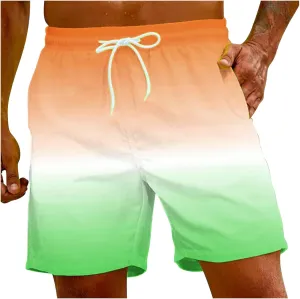 Men's Swim Trunks Quick Dty Beach Shorts Beach Pants Bathing Suit Beach Shorts with Pockets Mens Bathing Suit 9 Inch