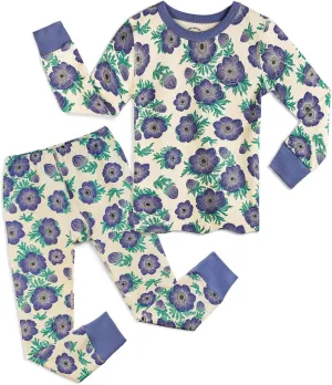 Mightly Boys and Girls' Pajamas | 100% Organic Cotton Soft, Elastic and Comfortable Footless Pajama Set for Toddlers & Kids