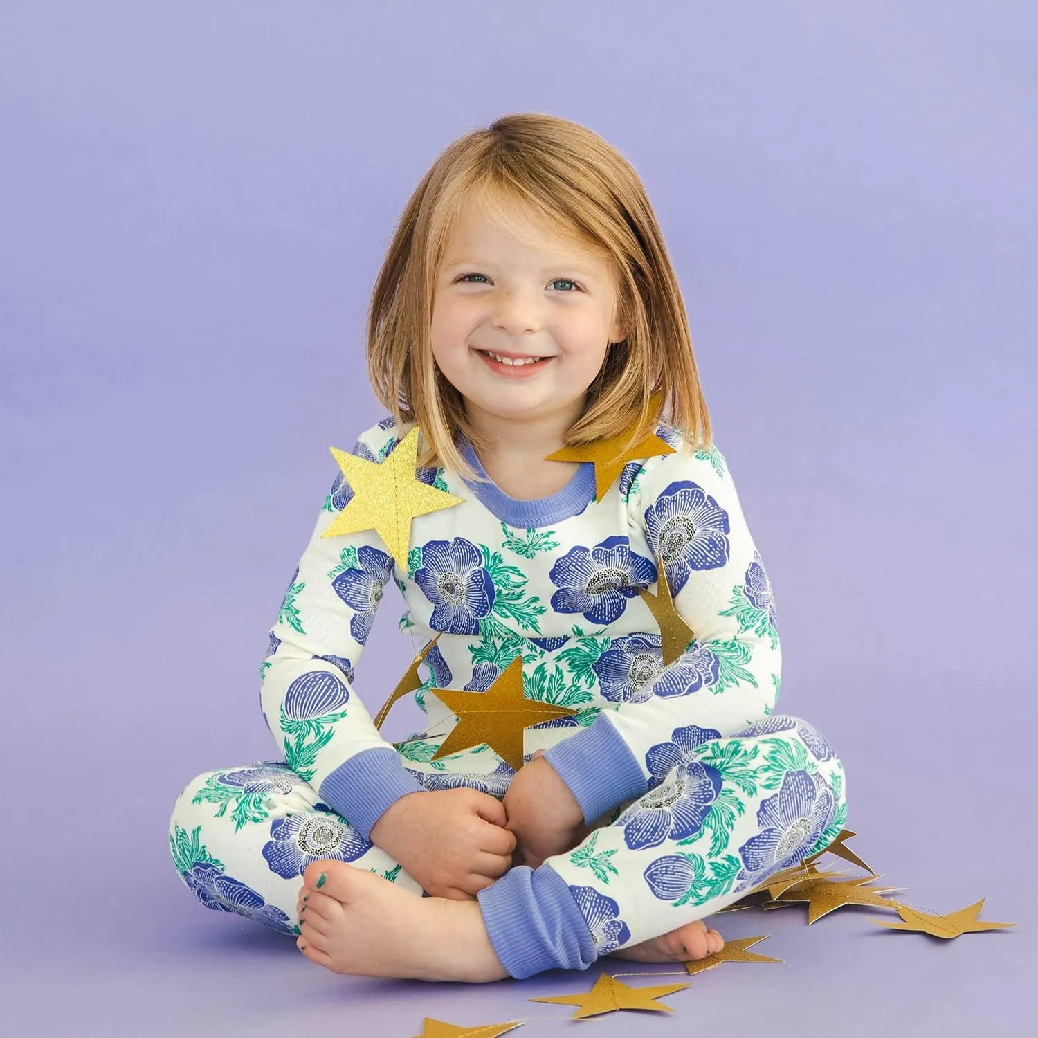 Mightly Boys and Girls' Pajamas | 100% Organic Cotton Soft, Elastic and Comfortable Footless Pajama Set for Toddlers & Kids