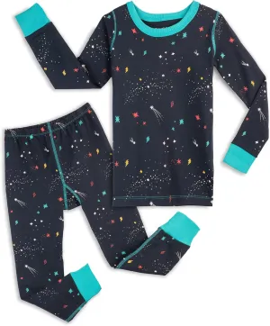 Mightly Boys and Girls' Pajamas | 100% Organic Cotton Soft, Elastic and Comfortable Footless Pajama Set for Toddlers & Kids