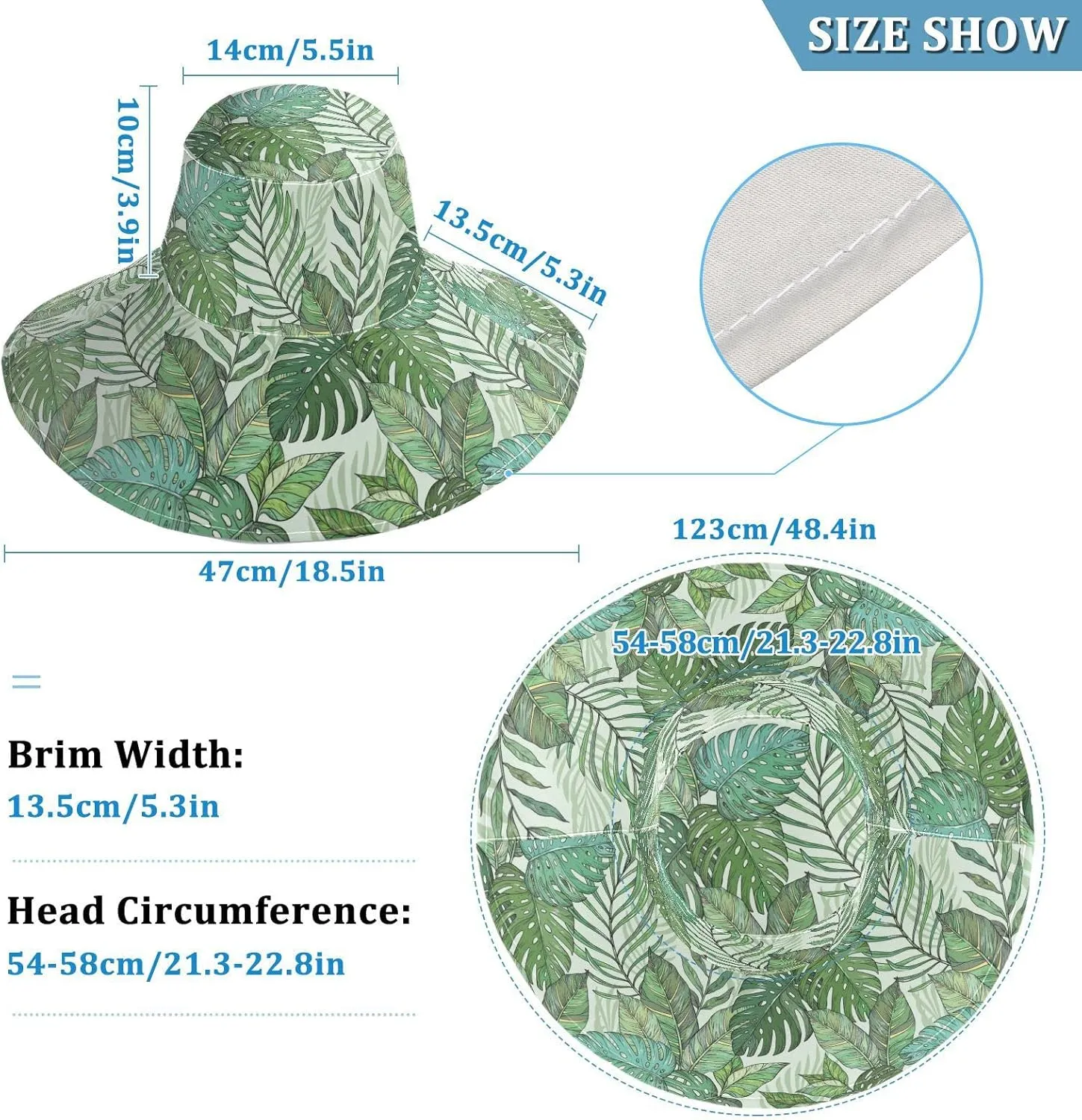 MNSRUU Wide Brim Hats Dragonfly Sun Hat Packable Sun Visors Floppy Summer Beach Hat for UV Protection