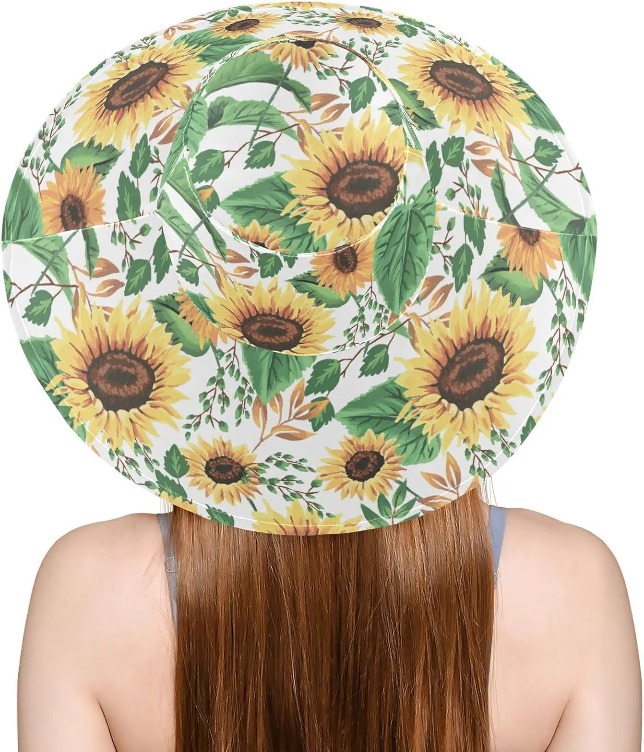 MNSRUU Wide Brim Hats Dragonfly Sun Hat Packable Sun Visors Floppy Summer Beach Hat for UV Protection