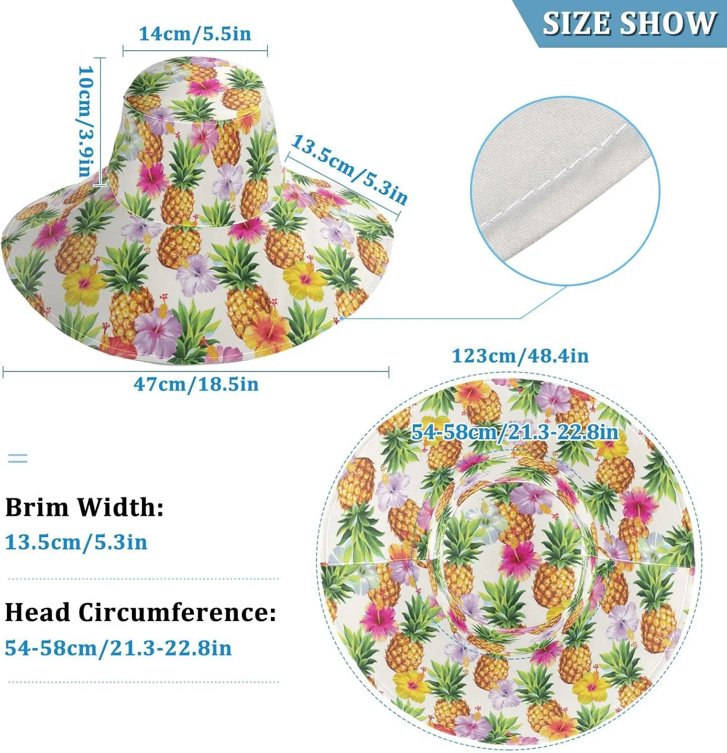 MNSRUU Wide Brim Hats Dragonfly Sun Hat Packable Sun Visors Floppy Summer Beach Hat for UV Protection