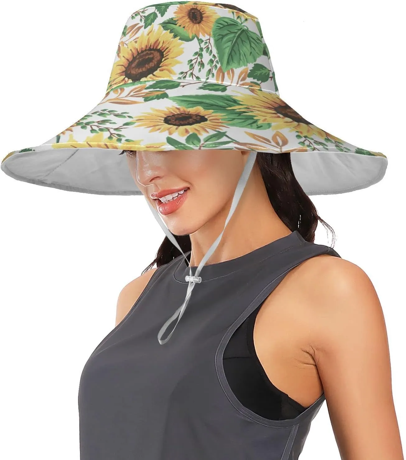 MNSRUU Wide Brim Hats Dragonfly Sun Hat Packable Sun Visors Floppy Summer Beach Hat for UV Protection