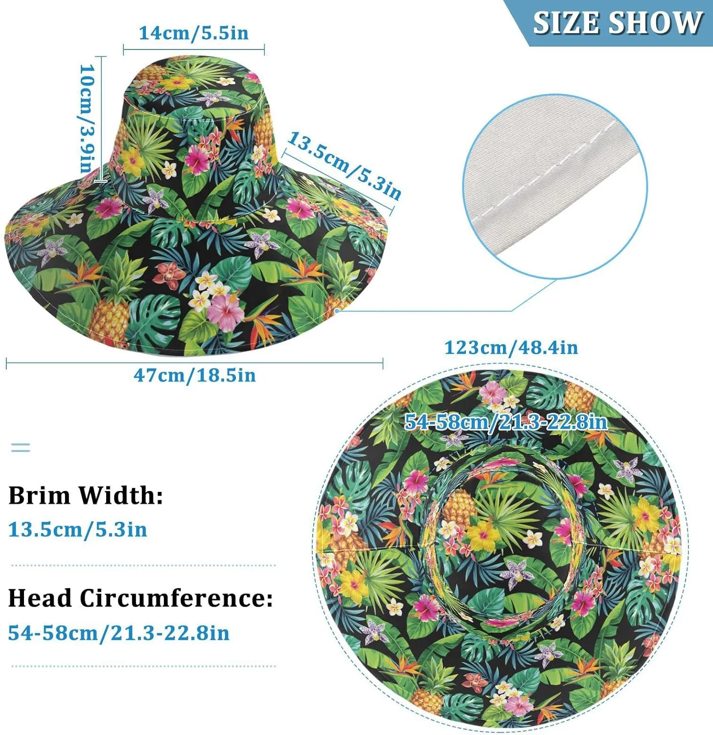 MNSRUU Wide Brim Hats Dragonfly Sun Hat Packable Sun Visors Floppy Summer Beach Hat for UV Protection