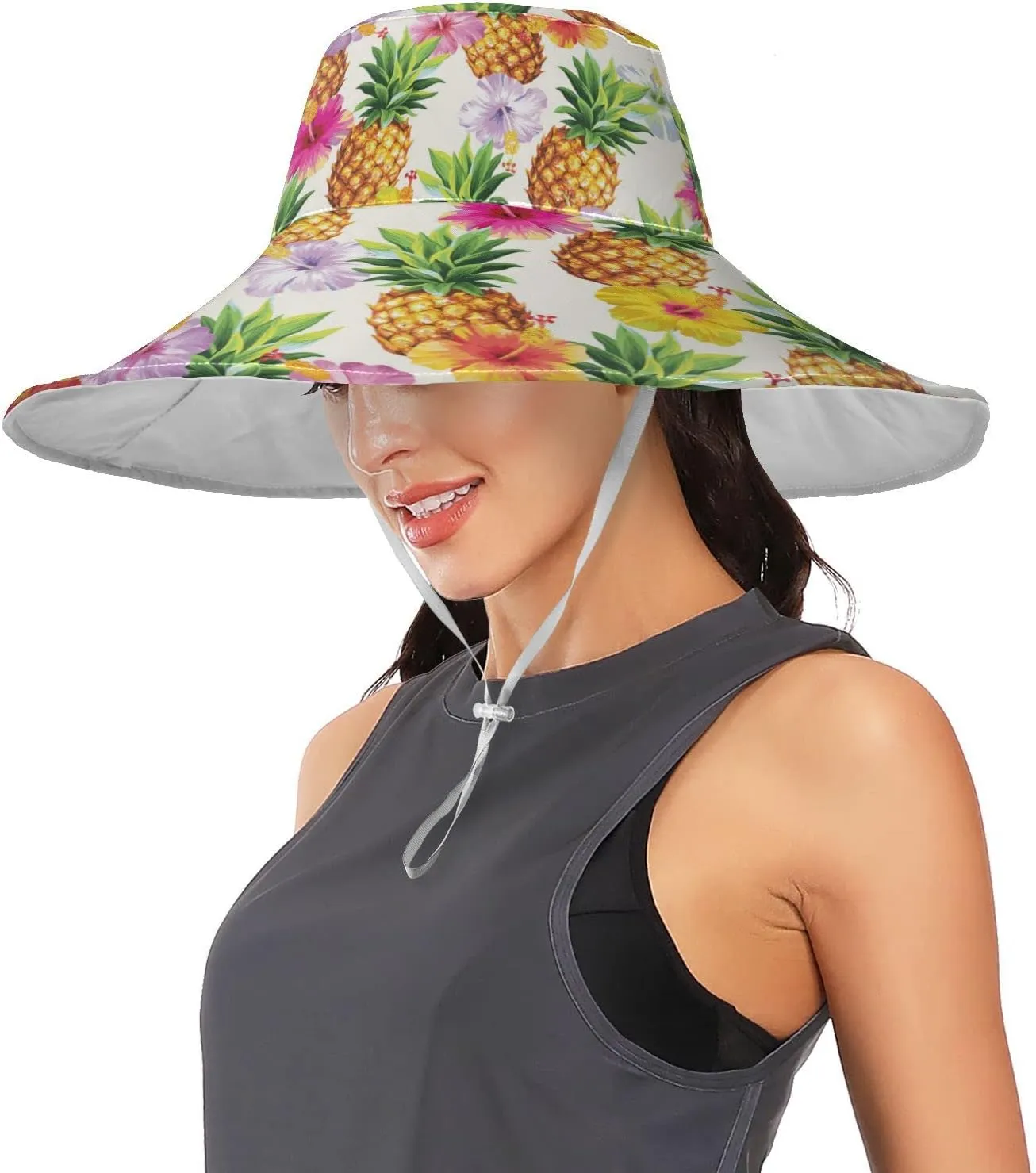 MNSRUU Wide Brim Hats Dragonfly Sun Hat Packable Sun Visors Floppy Summer Beach Hat for UV Protection