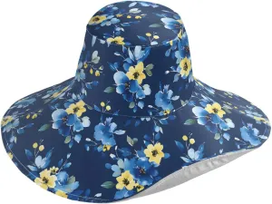 MNSRUU Wide Brim Hats for Women Flower Chicken Blue Sun Hat Packable Sun Visors
