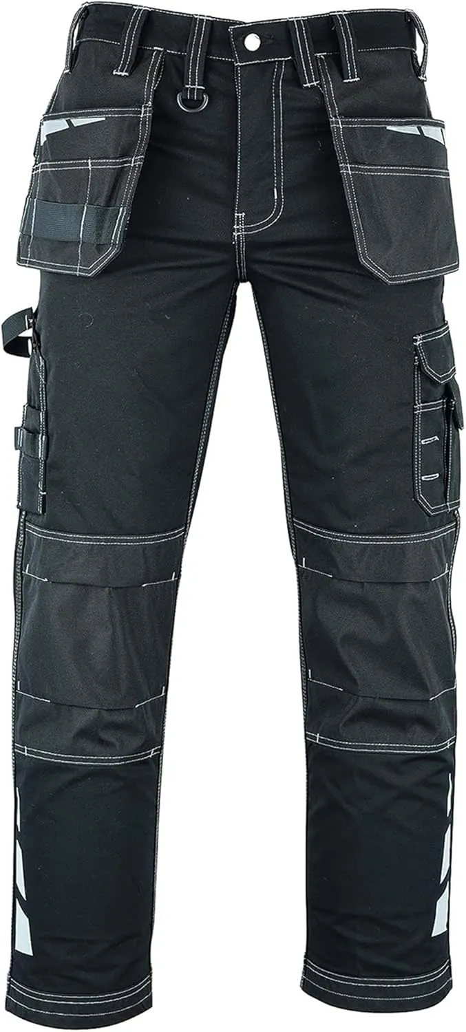MS9 Men's Work Pants Casual Tactical Trousers Jeans with Holster Pockets