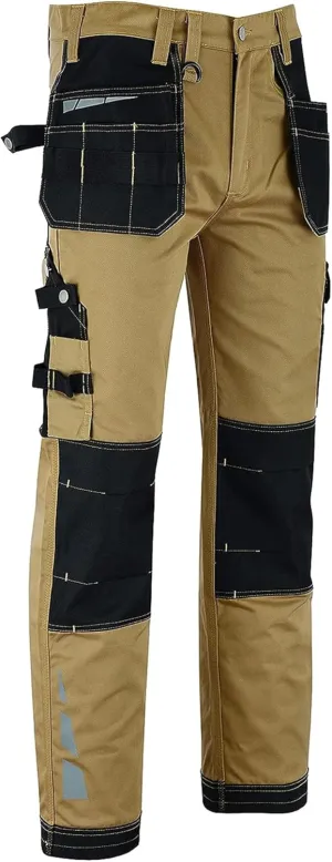 MS9 Men's Work Pants Casual Tactical Trousers Jeans with Holster Pockets