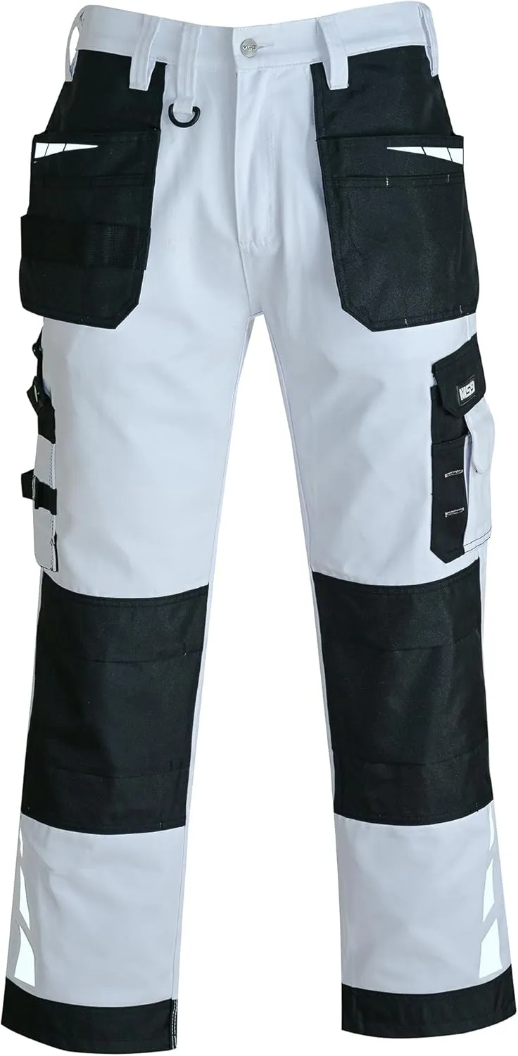 MS9 Men's Work Pants Casual Tactical Trousers Jeans with Holster Pockets